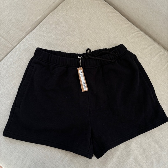 Skims Cotton Fleece Classic Short Size XS black onyx NWT NEW - Picture 5 of 6